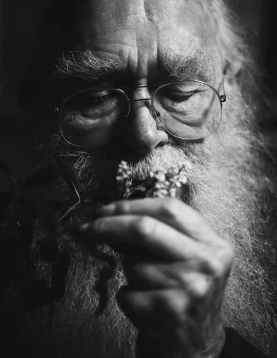 herman de vries, Künstler portriat, Porträt, Fotografie bei quadratmedia